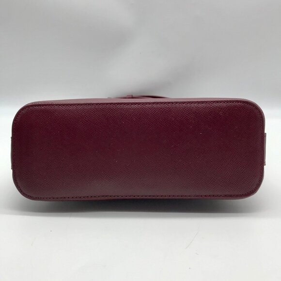 Lancaster Paris Burgundy Saffiano Leather  Crossbody Bag - Picture 5 of 10